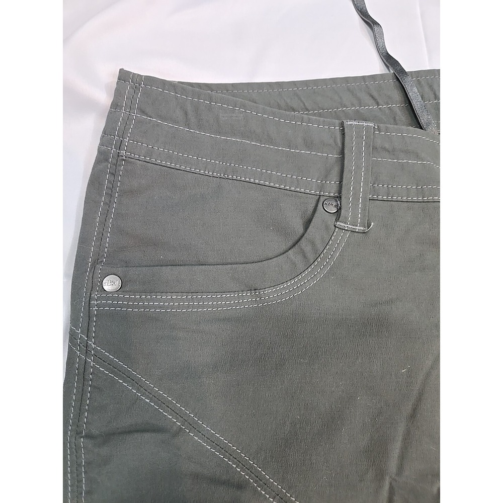 Kuhl Pants Womens Adult 8 Olive Skinny Pants Zipper Hiking Stretch - Picture 5 of 13